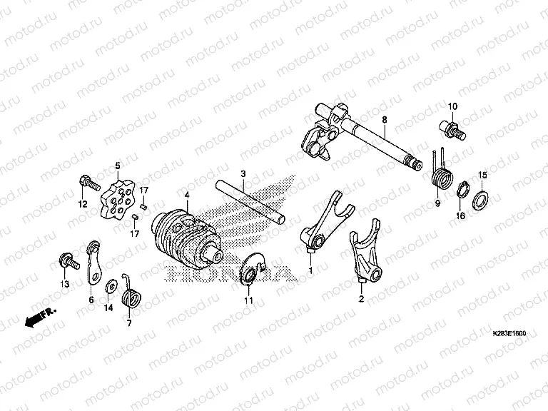 E-16 GEARSHIFT DRUM