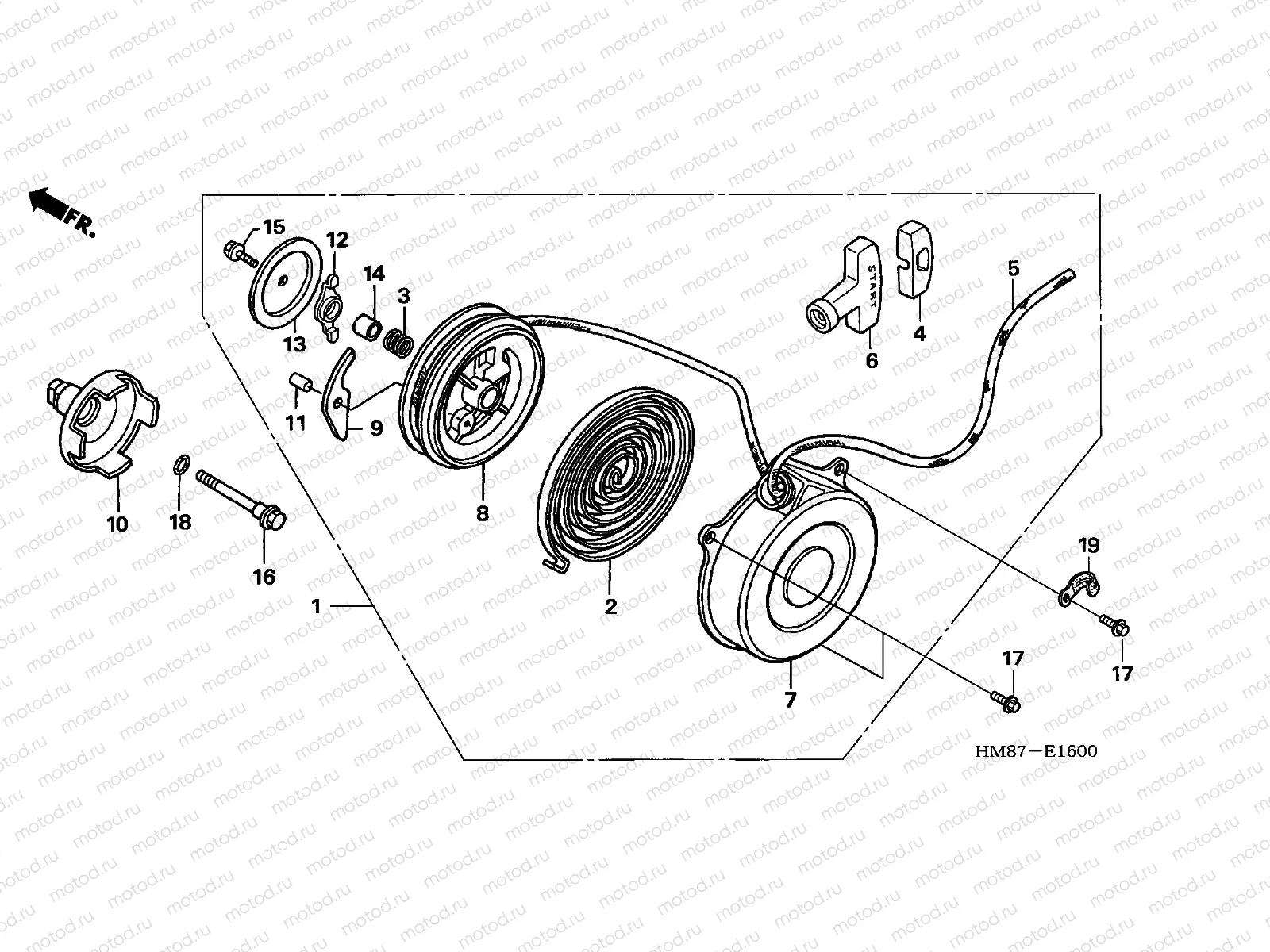 E-16 RECOIL STARTER