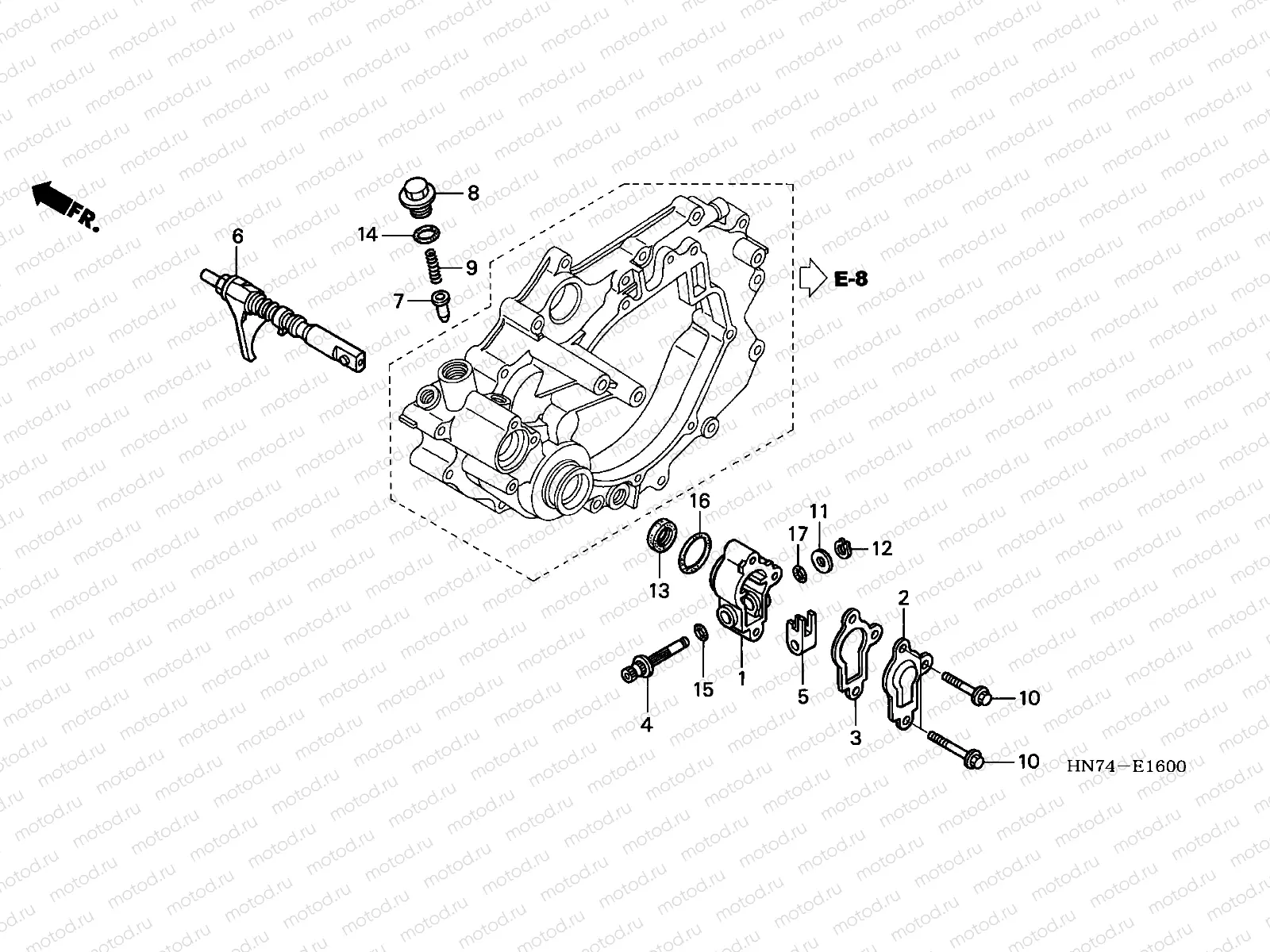 E-16 SHIFT FORK