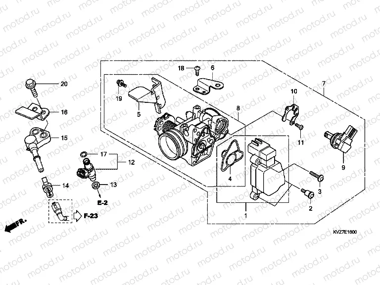 E-16 THROTTLE HOUSING