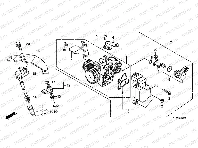 E-16 THROTTLE HOUSING