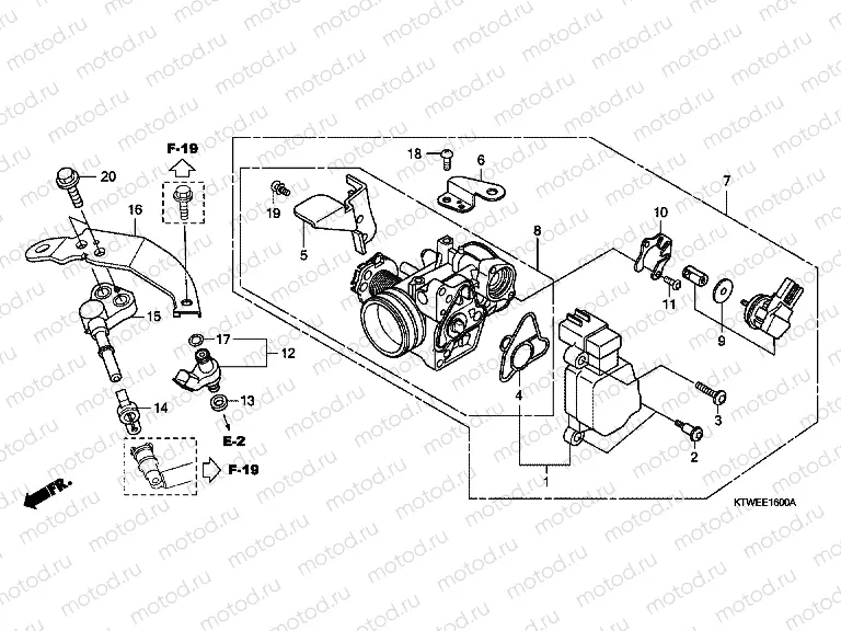 E-16 THROTTLE HOUSING