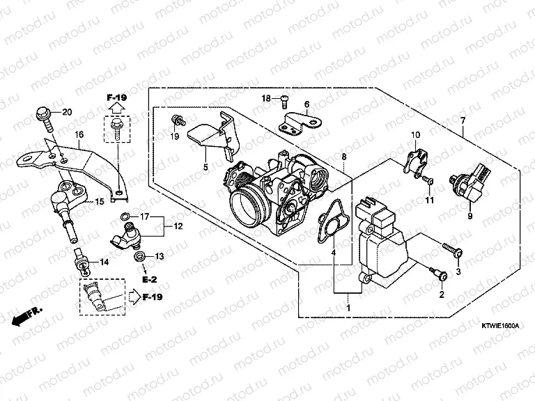 E-16 THROTTLE HOUSING