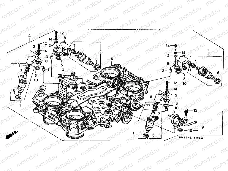 E-16 THROTTLE HOUSING (ED.)