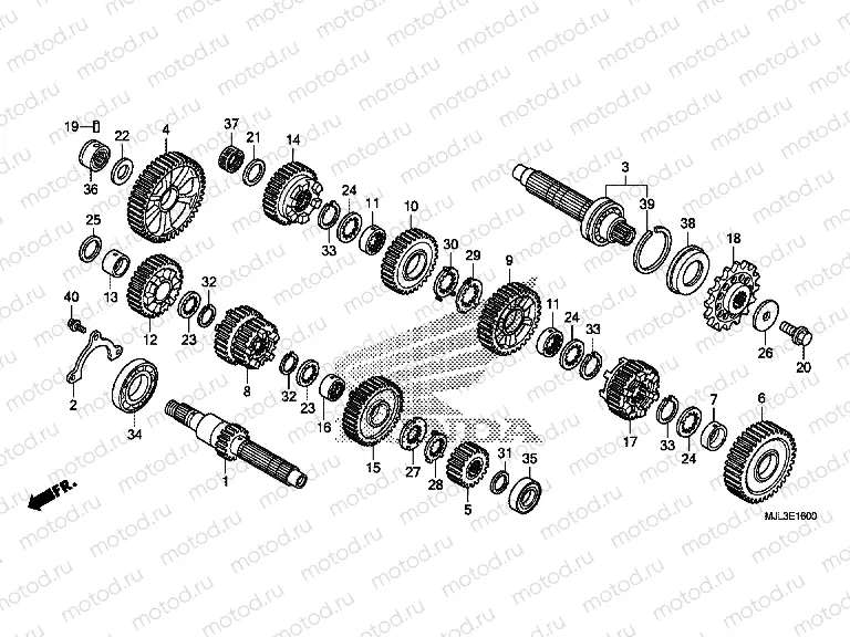 E-16 TRANSMISSION (NC750X / XA)