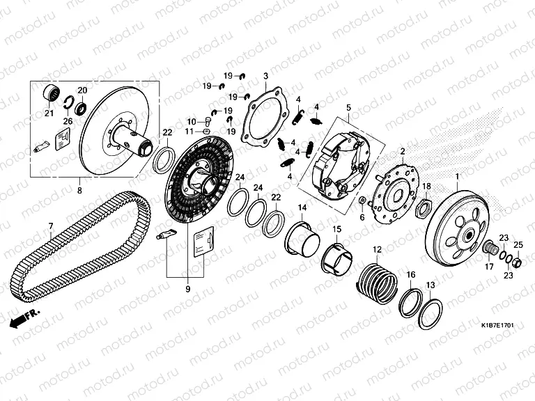 E-17-1 DRIVEN FACE (NSS350A)