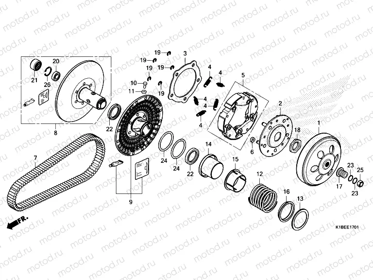 E-17-1 DRIVEN FACE (NSS350A)