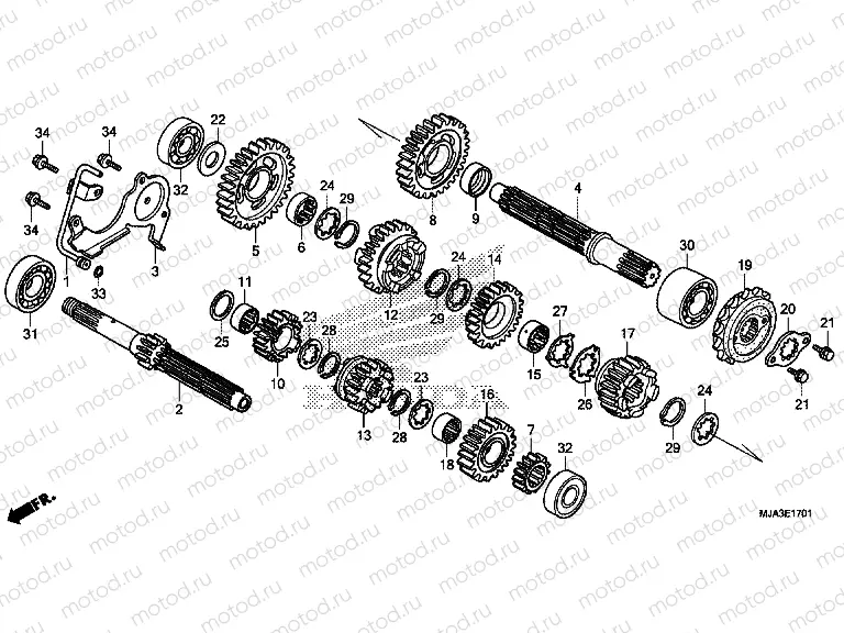 E-17-1 TRANSMISSION (VT750S)