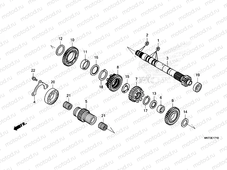 E-17-10 TRANSMISSION  MAINSHAFT