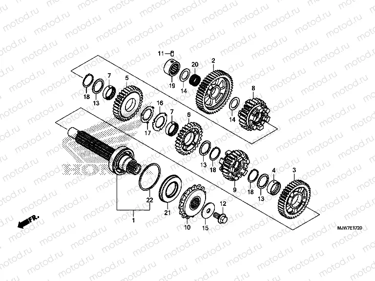 E-17-20 TRANSMISSION (COUNTERSHAFT)