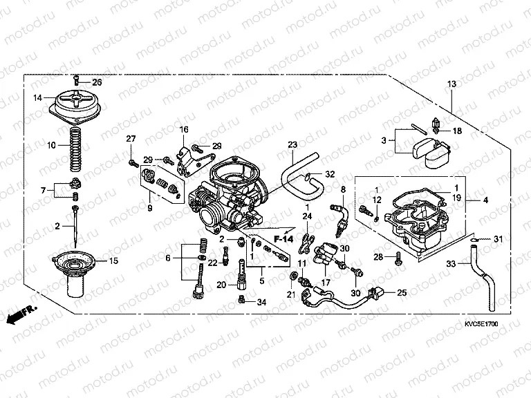 E-17 CARBURETOR (GLH1251SH / 2SH / 3SH)
