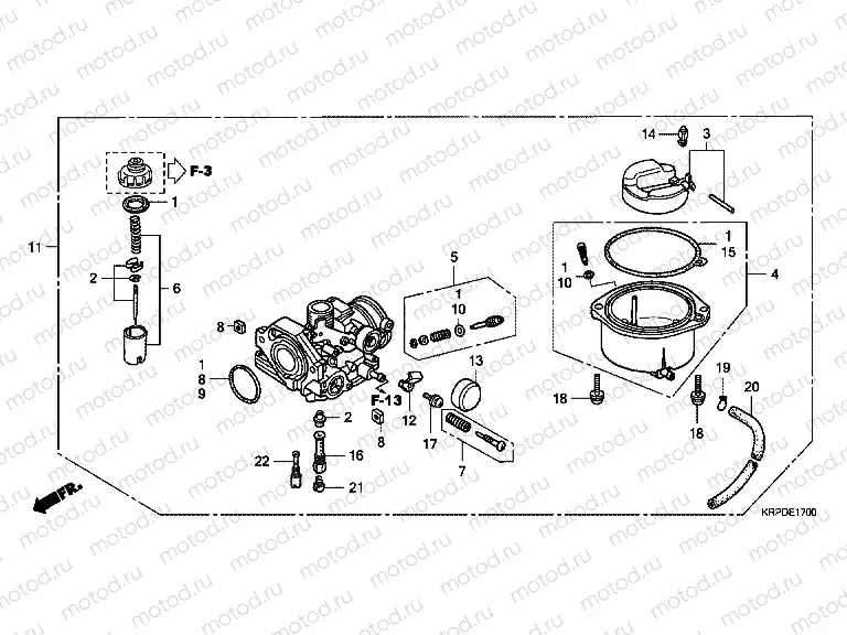 E-17 CARBURETOR (SCV100F9-TU / SCV100FA-ID)