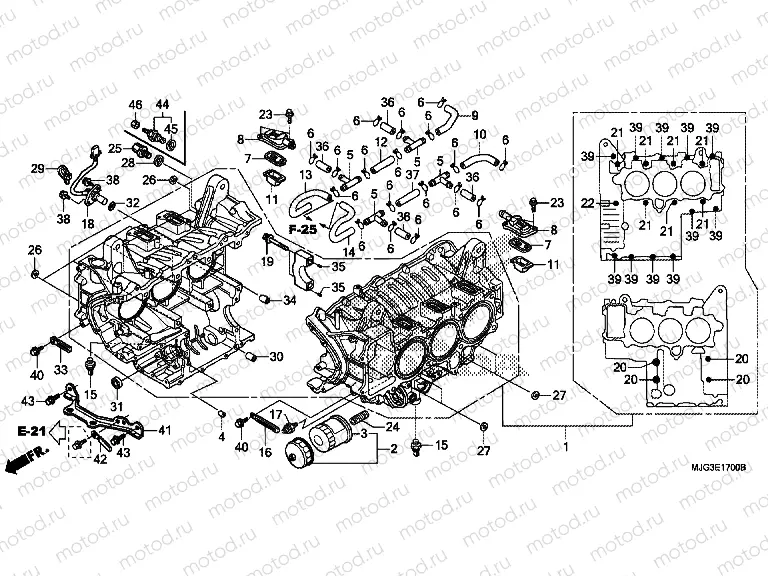 E-17 CYLINDER BLOCK