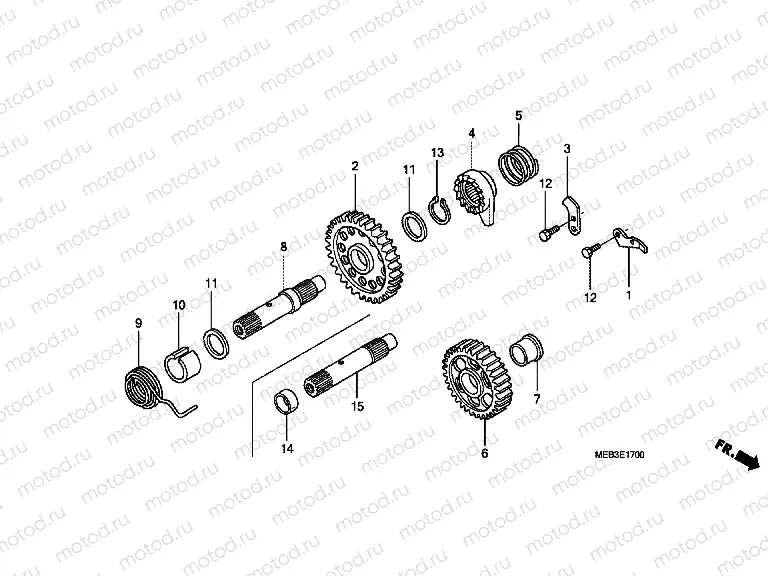 E-17 DRIVE SHAFT AXLE