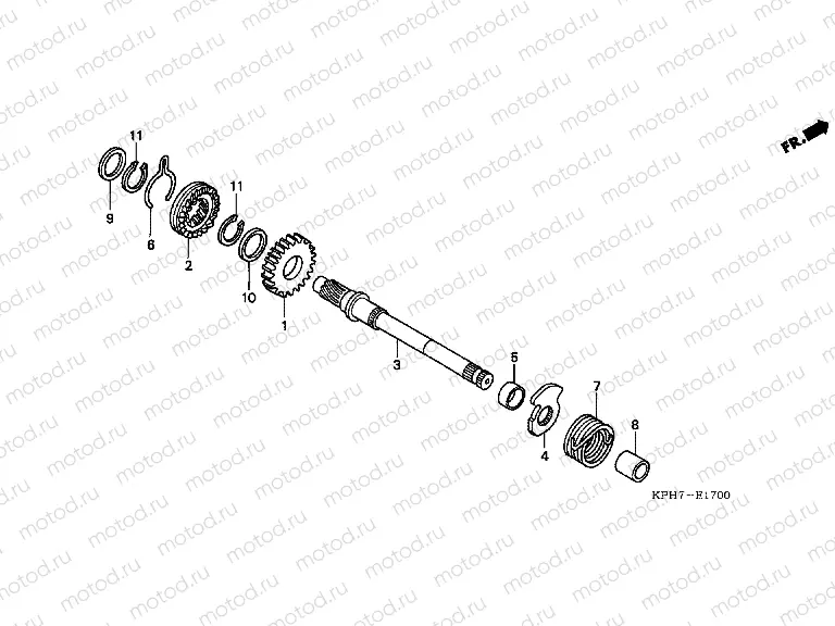 E-17 DRIVE SHAFT AXLE