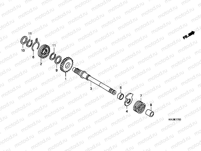 E-17 DRIVE SHAFT AXLE