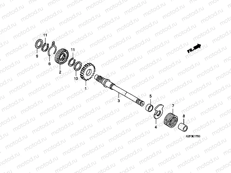 E-17 DRIVE SHAFT AXLE