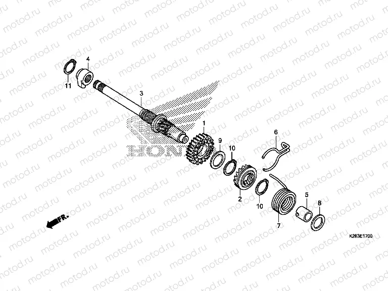E-17 DRIVE SHAFT AXLE