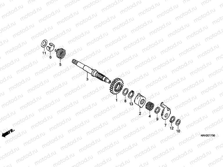 E-17 DRIVE SHAFT AXLE