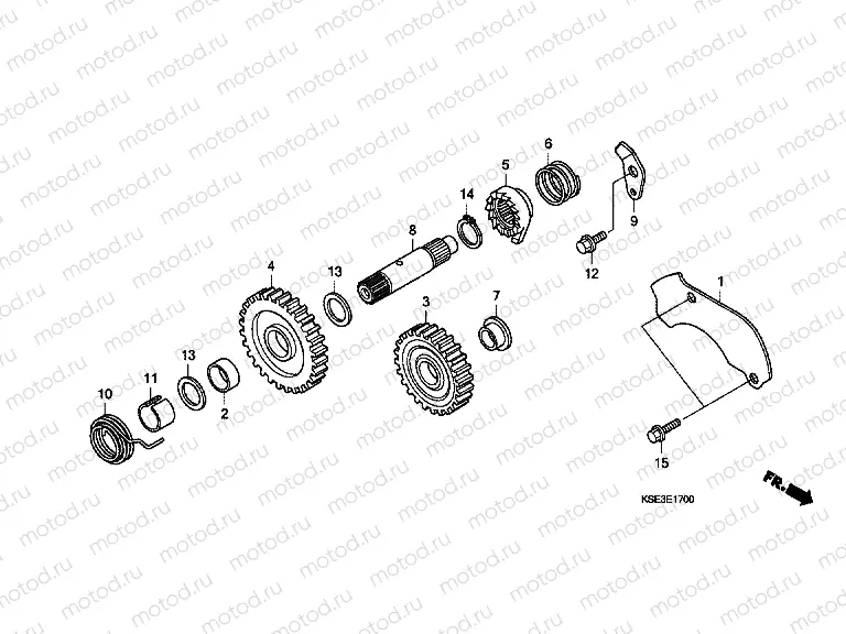E-17 DRIVE SHAFT AXLE