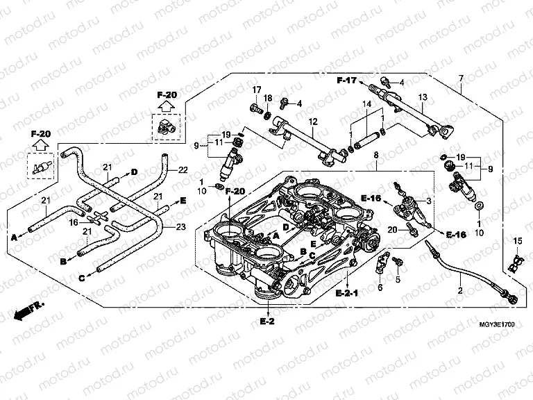 E-17 THROTTLE HOUSING
