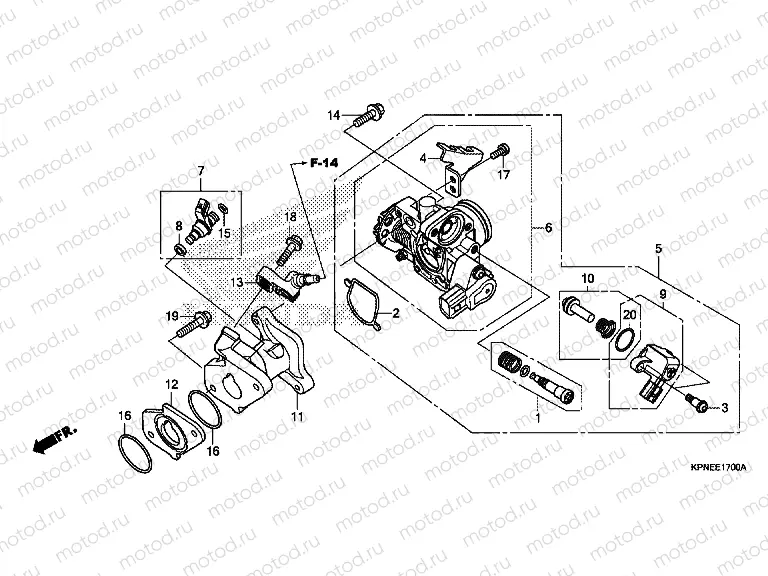 E-17 THROTTLE HOUSING