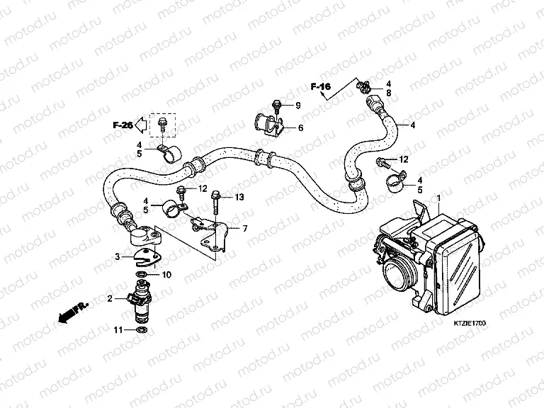 E-17 THROTTLE HOUSING