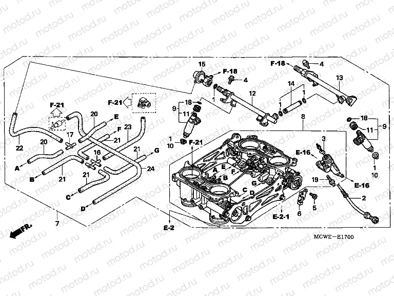 E-17 THROTTLE HOUSING (ED.)