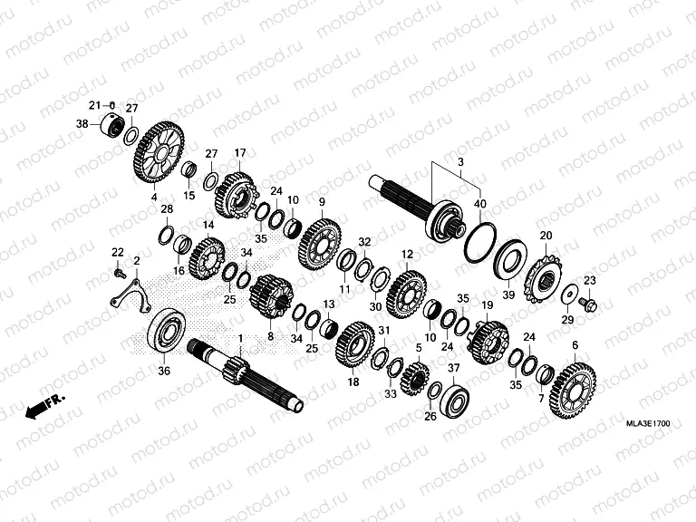 E-17 TRANSMISSION (CMX1100A/A2)
