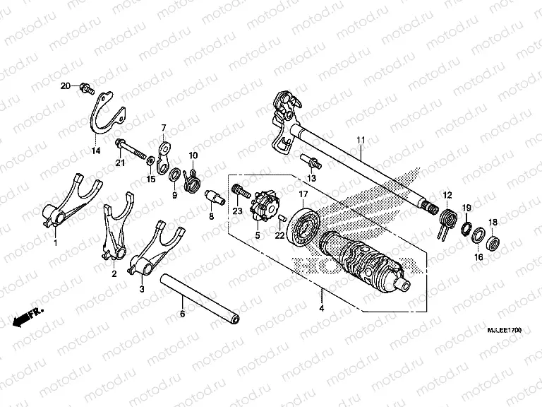 E-17 TRANSMISSION DRUM (NC750S / SA)