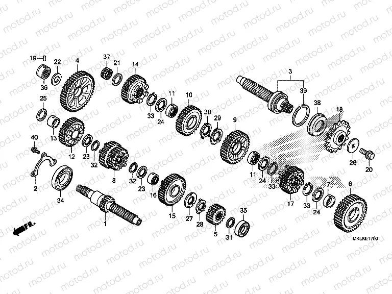 E-17 TRANSMISSION (NC750SA)
