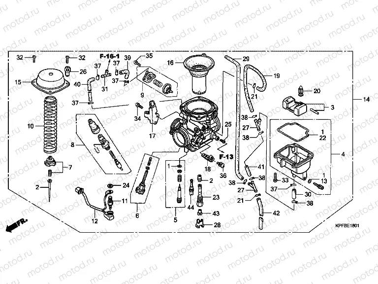 E-18-1 CARBURETOR (CBF2506)