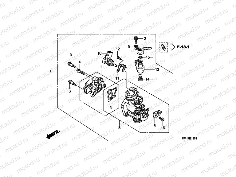 E-18-1 THROTTLE HOUSING