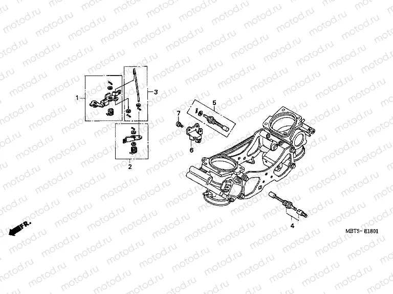 E-18-1 THROTTLE HOUSING (PARTS)
