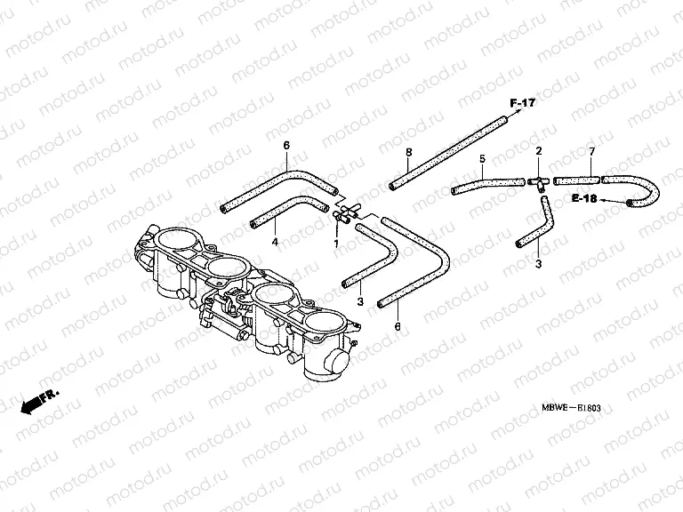 E-18-1 THROTTLE HOUSING (PIPING)