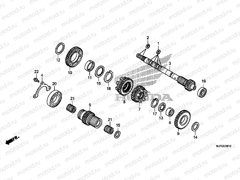 E-18-10 GEARBOX (CTX700ND) (CRANKSHAFT)