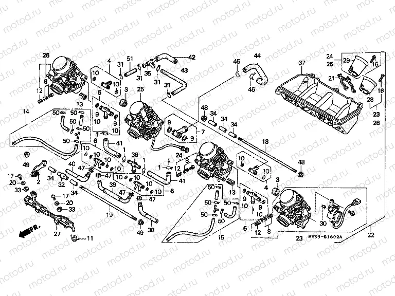 E-18-2 CARBURETOR INSTALLATION. (CBR600FS / 3 S / T / 3T / SET)