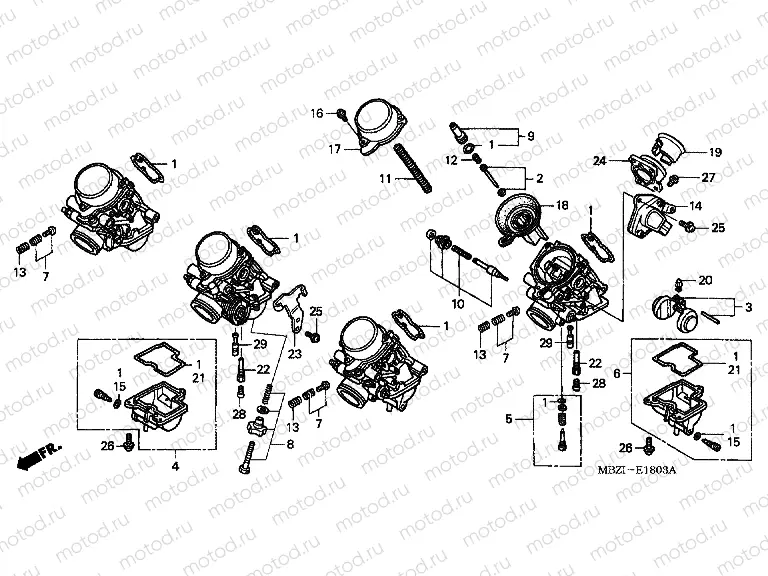 E-18-3 CARBURETOR (PARTS) (2)