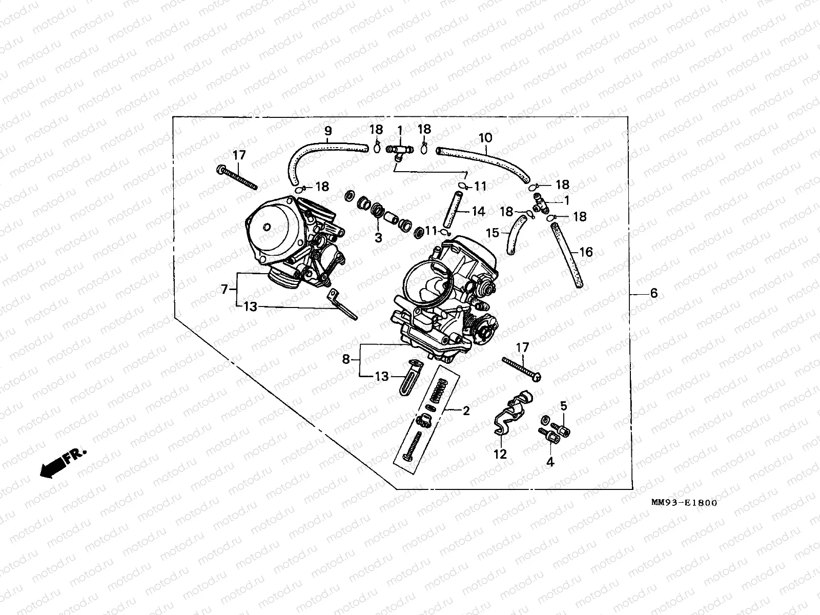 E-18 CARBURETOR (ASSY.)