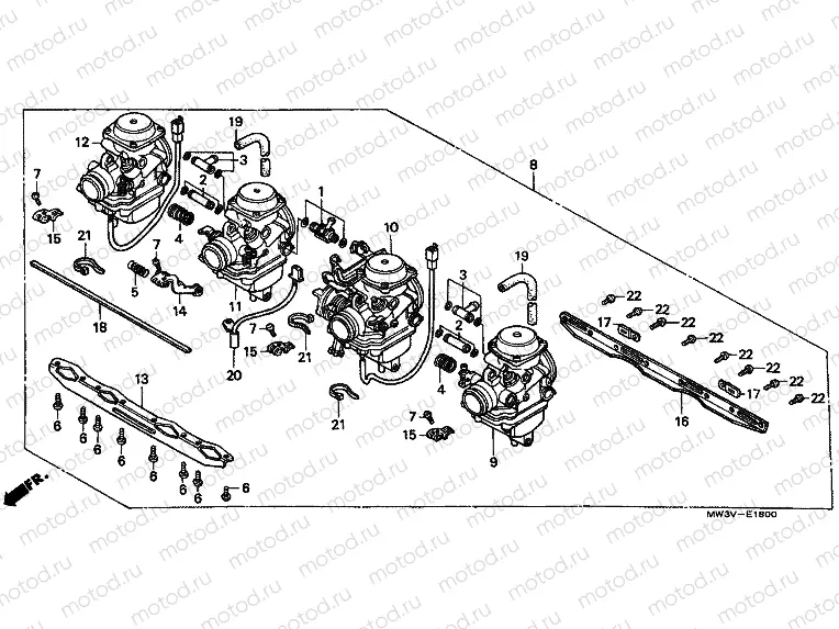 E-18 CARBURETOR INSTALLATION.
