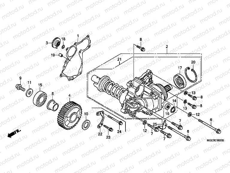 E-18 PAGE GEARBOX