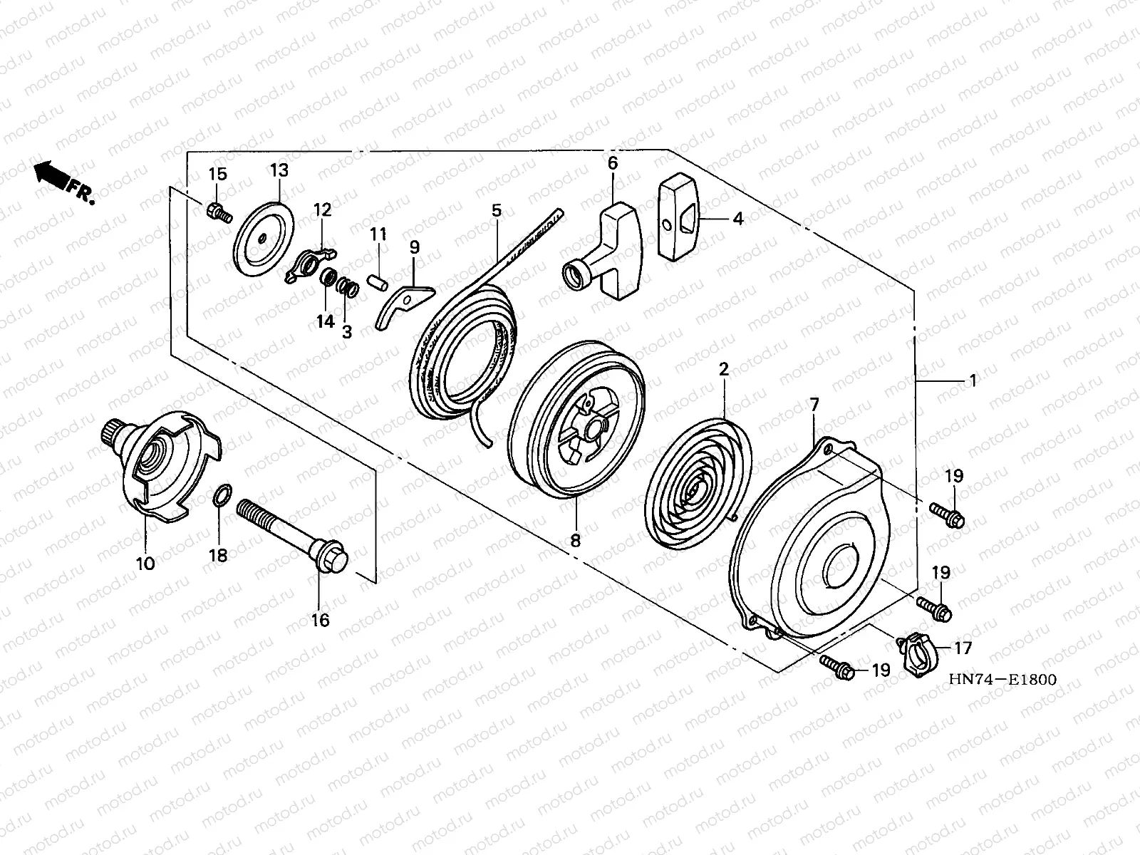 E-18 RECOIL STARTER