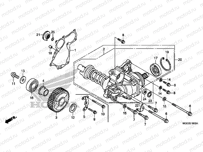 E-18 SIDE GEAR CASE