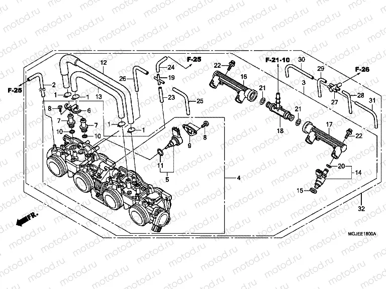 E-18 THROTTLE HOUSING