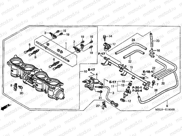 E-18 THROTTLE HOUSING
