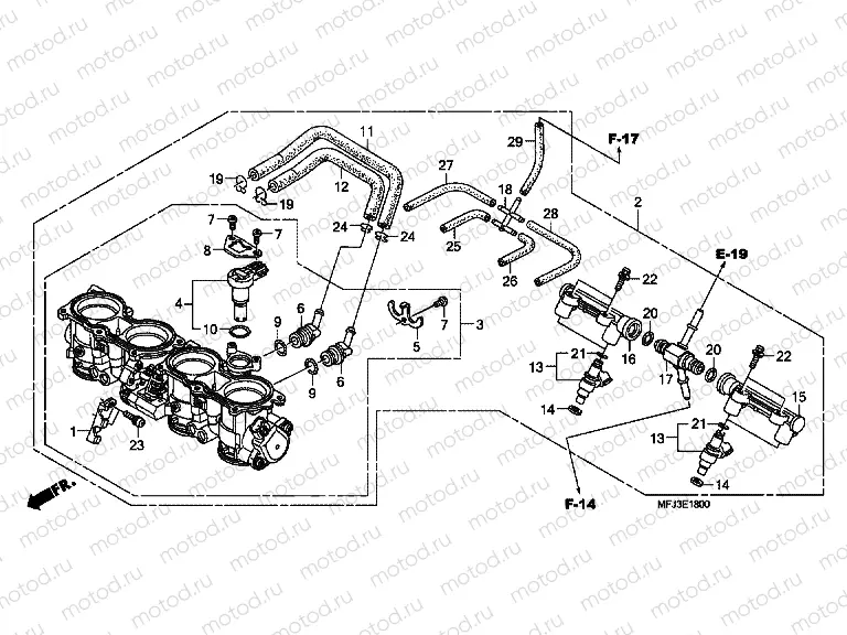 E-18 THROTTLE HOUSING