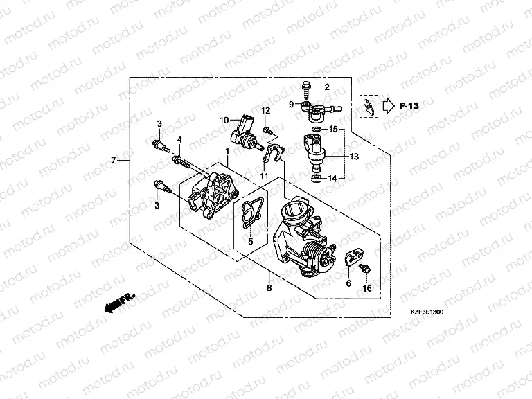 E-18 THROTTLE HOUSING