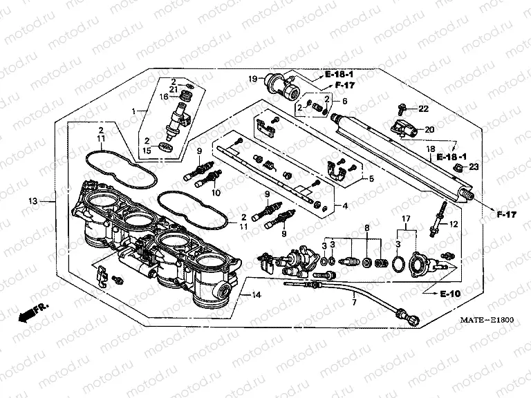 E-18 THROTTLE HOUSING (ED.)