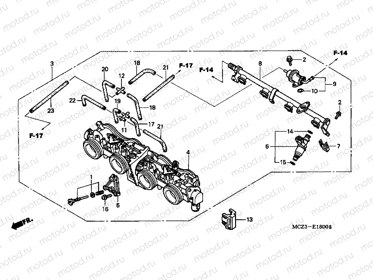 E-18 THROTTLE HOUSING (ED.)