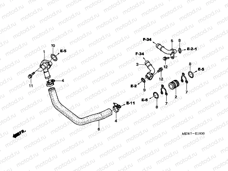 E-18 WATER PIPE